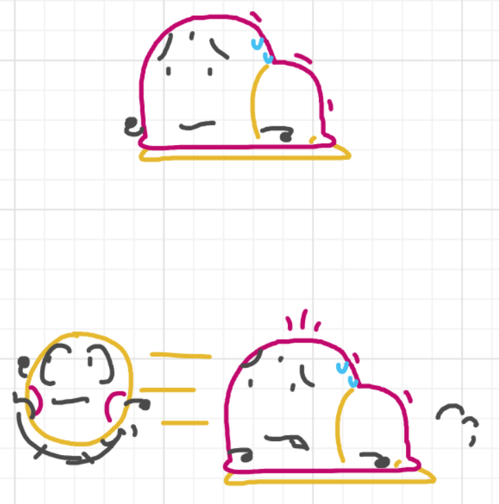 A panel from Running Duos, episode four of the Board Boards object show by Furretwalk/WalkingFurret.